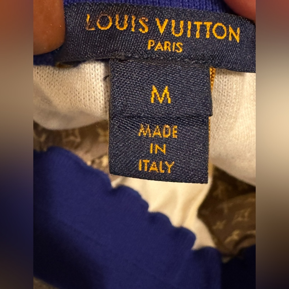 AUTHENTIC LV LOUIS VUITTON TRAVEL KIT INTARSIA JOGGER PANTS SIZE MEDIUM - Picture 8 of 16